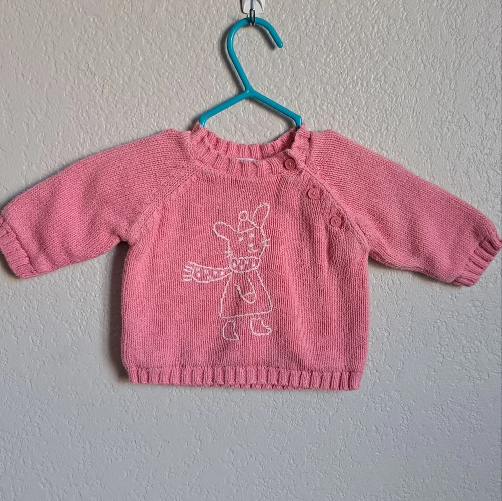 Gap Girls Pink Sweater Size Newborn